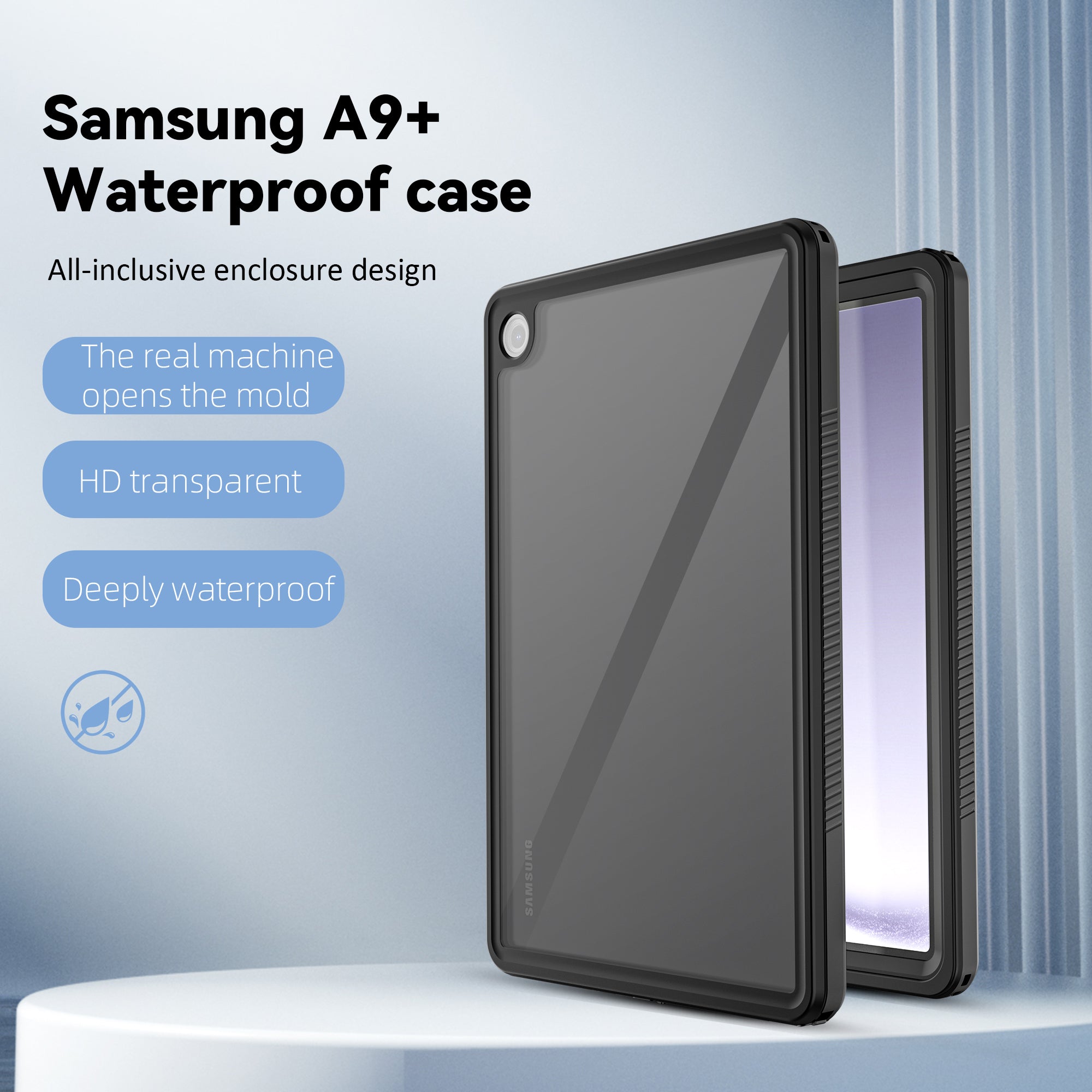 FS Tablet Waterproof Case for Samsung Galaxy Tab A9+ IP68 Full-Body Anti-drop Protective Cover FS Tablet Waterproof Case for Samsung Galaxy Tab A9+ IP68 Full-Body Anti-drop Protective Cover